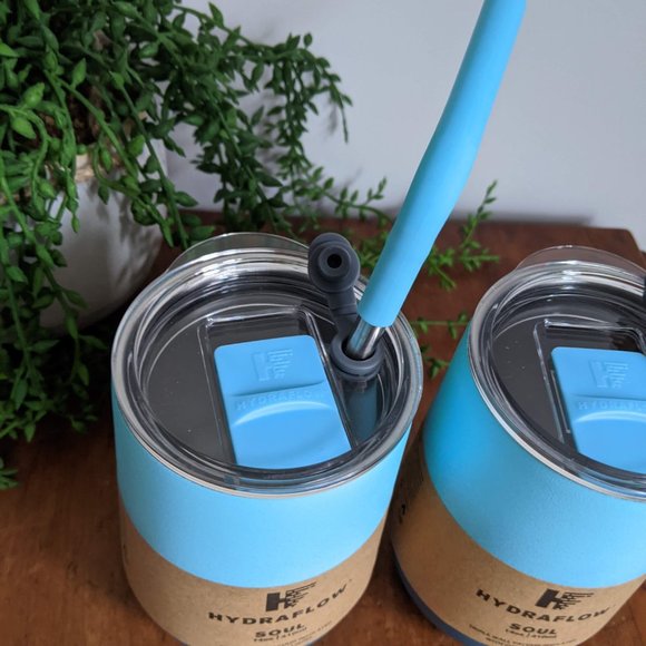 NWT 2 Hydraflow Insulated Blue Wine Tumbler Cup - Picture 5 of 8